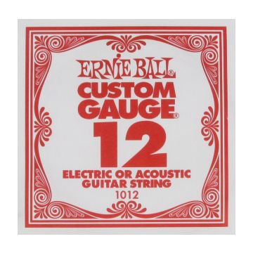 Preview van Ernie Ball eb-1012 Single PLAIN STEEL ELECTRIC OR ACOUSTIC