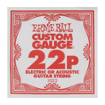 Preview van Ernie Ball eb-1022 Single PLAIN STEEL ELECTRIC OR ACOUSTIC
