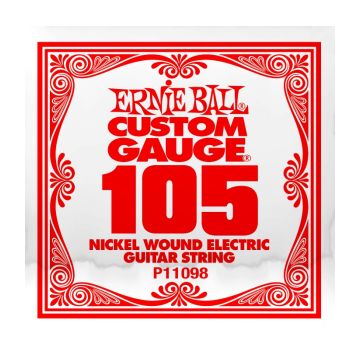 Preview van Ernie Ball eb-11098! Single EXTRA LONG NICKEL WOUND .105