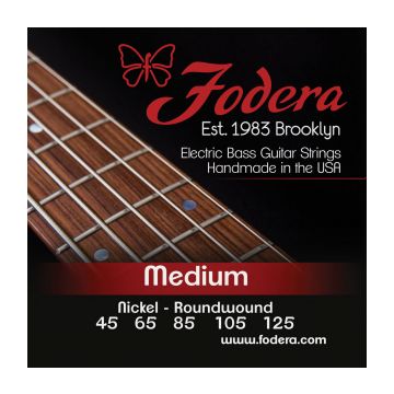 Preview van Fodera N45125XL Medium Nickel, 5 string  Extra long scale
