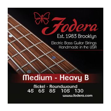 Preview van Fodera N45130TB Medium Nickel, 5 string Tapered B