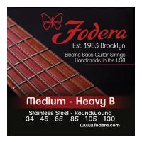 Thumbnail van Fodera S34130XL Medium Stainless,  6 string Extra long scale