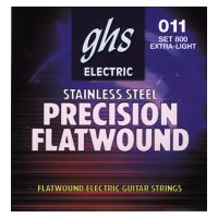 Thumbnail van GHS 800 Precision Flatwound Flat Wrap Stainless Steel Extra Light