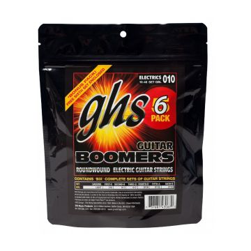 Preview van GHS GBL-6P Boomers 6-pack Roundwound Nickel-Plated Steel