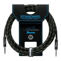 Thumbnail van Ibanez SI20-BG Woven Instrument cable 6.10m/20ft  2 Straight  plug Black x Green