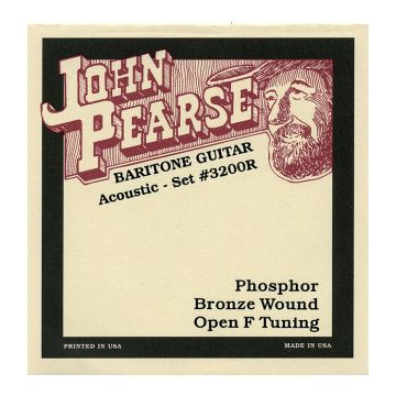 Preview van John Pearse 3200R 18/68 Phosphor bronze Wound Resophonic  Open F Tuning