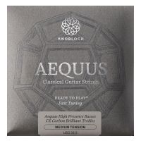 Thumbnail van Knobloch USC 33.5 Aequus Silver Enhanced CX Carbon Full Set Medium Tension 33.5