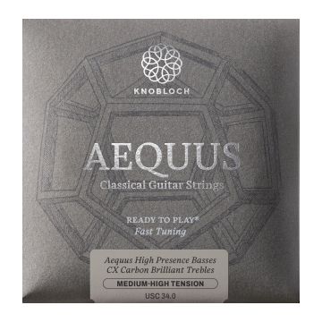 Preview van Knobloch USC 34.0 Aequus Siver Enhanced CX Carbon Full Set Medium-High Tension 34.0
