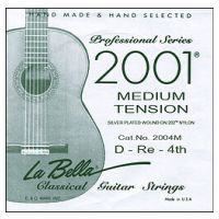 Thumbnail van La Bella 2004M/D single D string from 2001Medium set