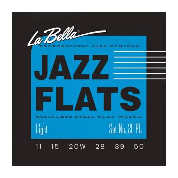 Preview van La Bella 20PL Jazz Flats &ndash; Light 11-50
