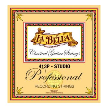 Preview van La Bella 413P PROFESSIONAL STUDIO polished gold alloy ( 80/20 basses)