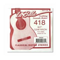 Thumbnail van La Bella 418 single B-2nd string, Clear nylon