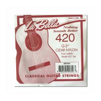 Thumbnail van La Bella 420 single Elite G-3 string, Clear nylon
