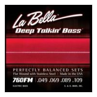 Thumbnail van La Bella 760FM Flatwound Stainless Steel