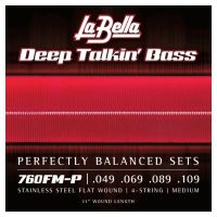 Thumbnail van La Bella 760FM-P Mini P Flatwound Stainless Steel
