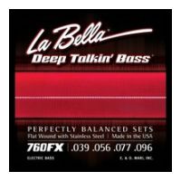 Thumbnail van La Bella 760FX Extra lite 39-96 Flatwound Stainless Steel