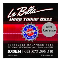 Thumbnail van La Bella 760M-XL Flatwound Stainless Steel Extra Long Scale
