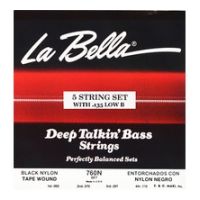 Thumbnail van La Bella 760N-B Low B Black Nylon Tape Wound