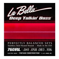 Thumbnail van La Bella 760RL-S Roundwound Stainless Steel Short scale