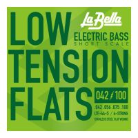 Thumbnail van La Bella LTF-4A-S Low Tension Flats 42-100, Short Scale