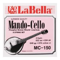 Thumbnail van La Bella MC-150 Mando-Cello Phosphor bronze - Loop ends