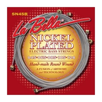 Preview van La Bella SN-45B Slappers Nickel Plated Round Wound