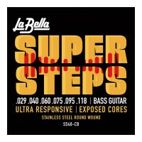 Thumbnail van La Bella SS40-CB Super Steps, 6-String &ndash; Extra Light 29-118  long scale