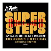 Thumbnail van La Bella SS42-CB-XL Super Steps, 6-String &ndash; Custom Light 29-128 extra long scale