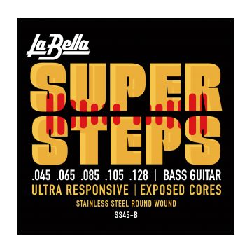 Preview van La Bella SS45-B Super Steps 5 String Round wound