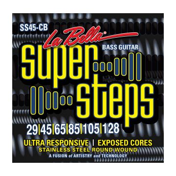 Preview van La Bella SS45-CB Super Steps, 6-String &ndash; Custom Light 29-128  long scale