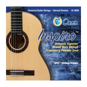 Preview van Oasis IS-9000 Inspiro&trade; Normal Classical Guitar Bass Strings GPX Carbon trebles