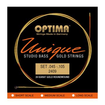 Preview van Optima 2409M Unique studio 24k Gold strings  Medium scale