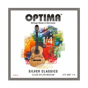 Preview van Optima 270NMT-1/4 Silver classics medium tension. fractional 1/4th set