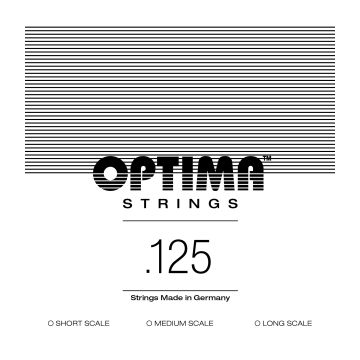 Preview van Optima CBF125.L  Single Flatwound .125 Long scale