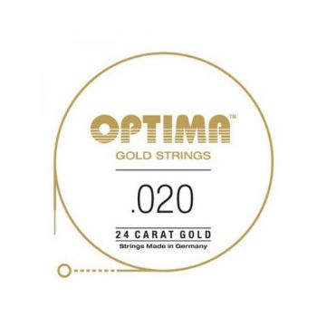 Preview van Optima GE020 24K Gold Plated .020, Wound Single String