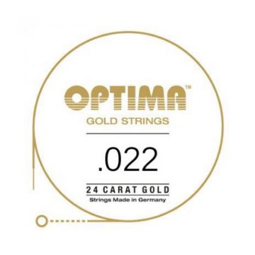 Preview van Optima GE022 24K Gold Plated .022, Wound Single String