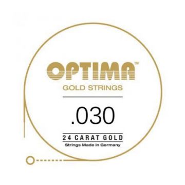 Preview van Optima GE030 24K Gold Plated .030, Wound Single String