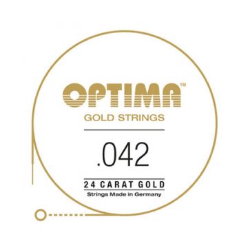 Preview van Optima GE042 24K Gold Plated .042, Wound Single String