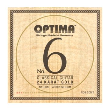 Preview van Optima No.6 GCMT Gold Natural Carbon medium tension.
