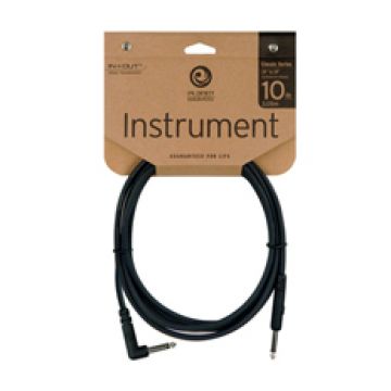 Preview van Planet Waves CGTRA10 Guitar/Intrument Cable Classic Nickel Angle/Jack 3M