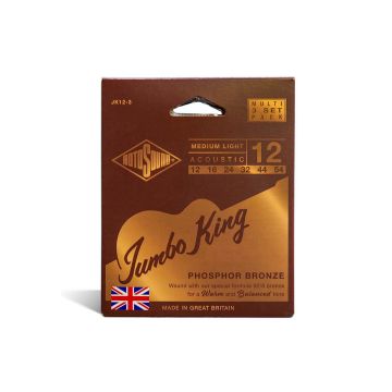 Preview van Rotosound JK12-3 Jumbo King 12 Phosphor bronze 3-pack