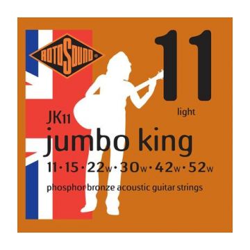Preview van Rotosound Jumbo King 11 Phosphor bronze