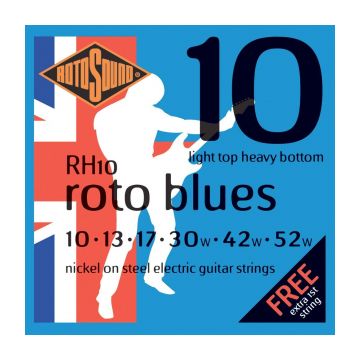 Preview van Rotosound RH10 Roto &#039;Blues&#039; Light Top/Heavy Bottom