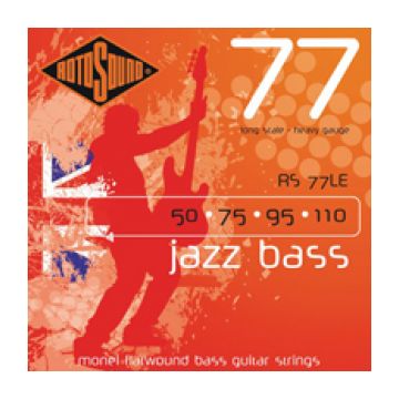 Preview van Rotosound RS 77LE Jazz Bass Flatwound monel