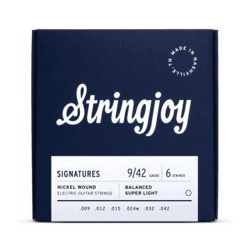 Preview van Stringjoy BAL9 Signatures -Nickelwound 9-42 Balanced Super Light