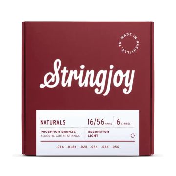 Preview van Stringjoy NB1656 Naturals - Phosphor Bronze 16-56 Resonator Gauge