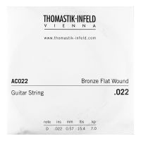 Thumbnail van Thomastik AC022 Single .022 Bronze Flat Wound