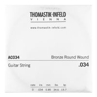 Thumbnail van Thomastik AC034 Single .034 Bronze Flat Wound