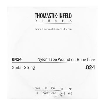 Preview van Thomastik KN24 Single .024 Nylon Tape Wound on Rope Core