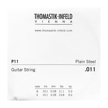 Preview van Thomastik P11 Single .011 Plain Steel